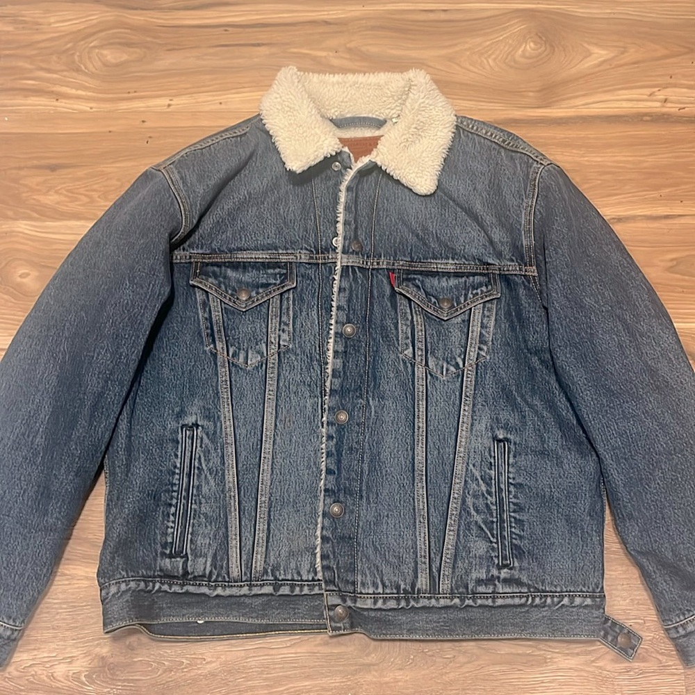Levi denim sheep jacket